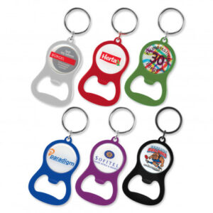 Chevron Bottle Opener Key Ring