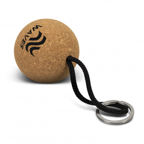 Cork Floating Key Ring - Round