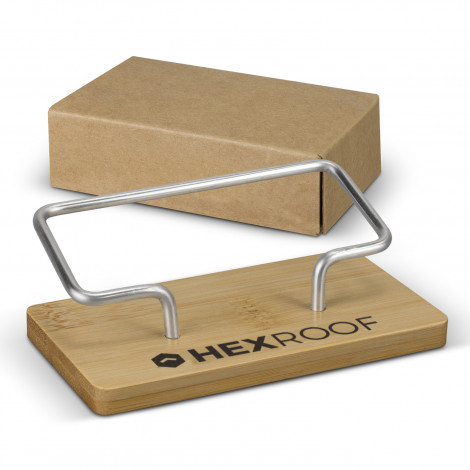 Bamboo Business Card Stand