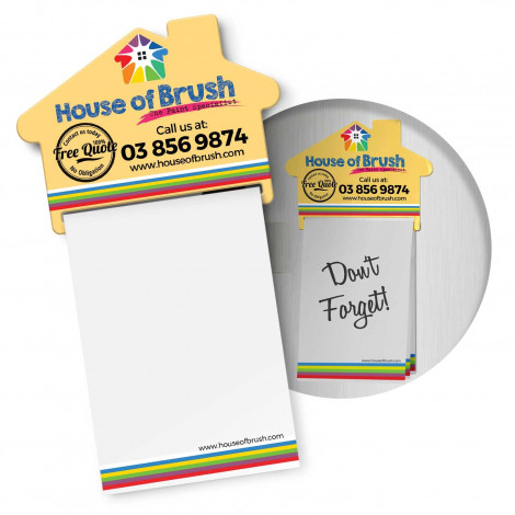 Magnetic House Memo Pad A7 - Full Colour