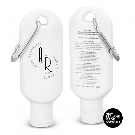 SPF 50+ Sun Gel 50ml Tube with Carabiner