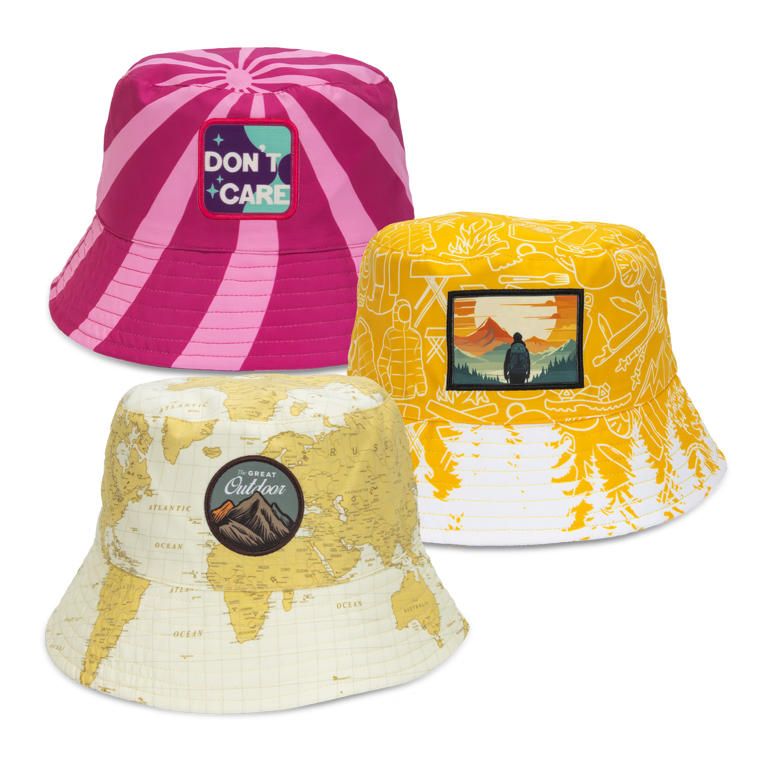image of product Sonny Custom Bucket Hat with Full Colour Patch Main