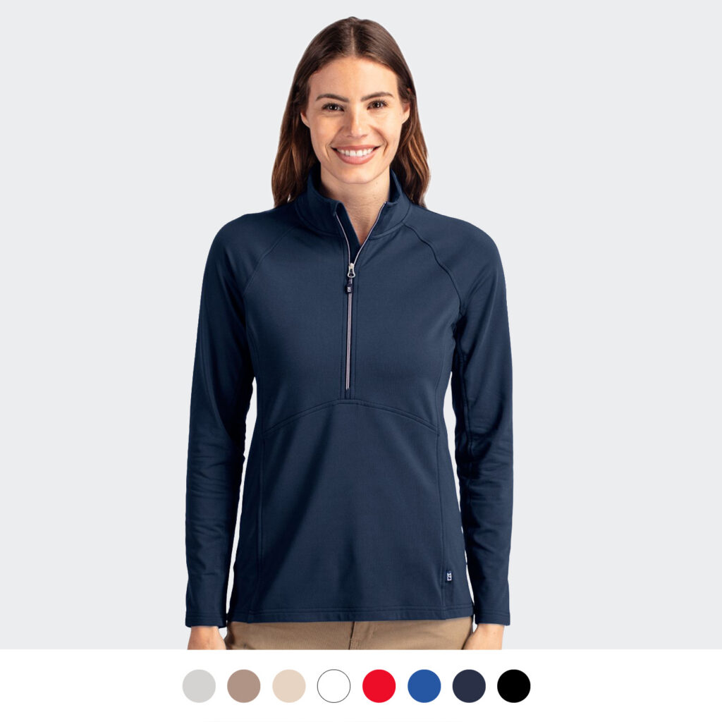 image of product Cutter & Buck Adapt Womens Half Zip Main