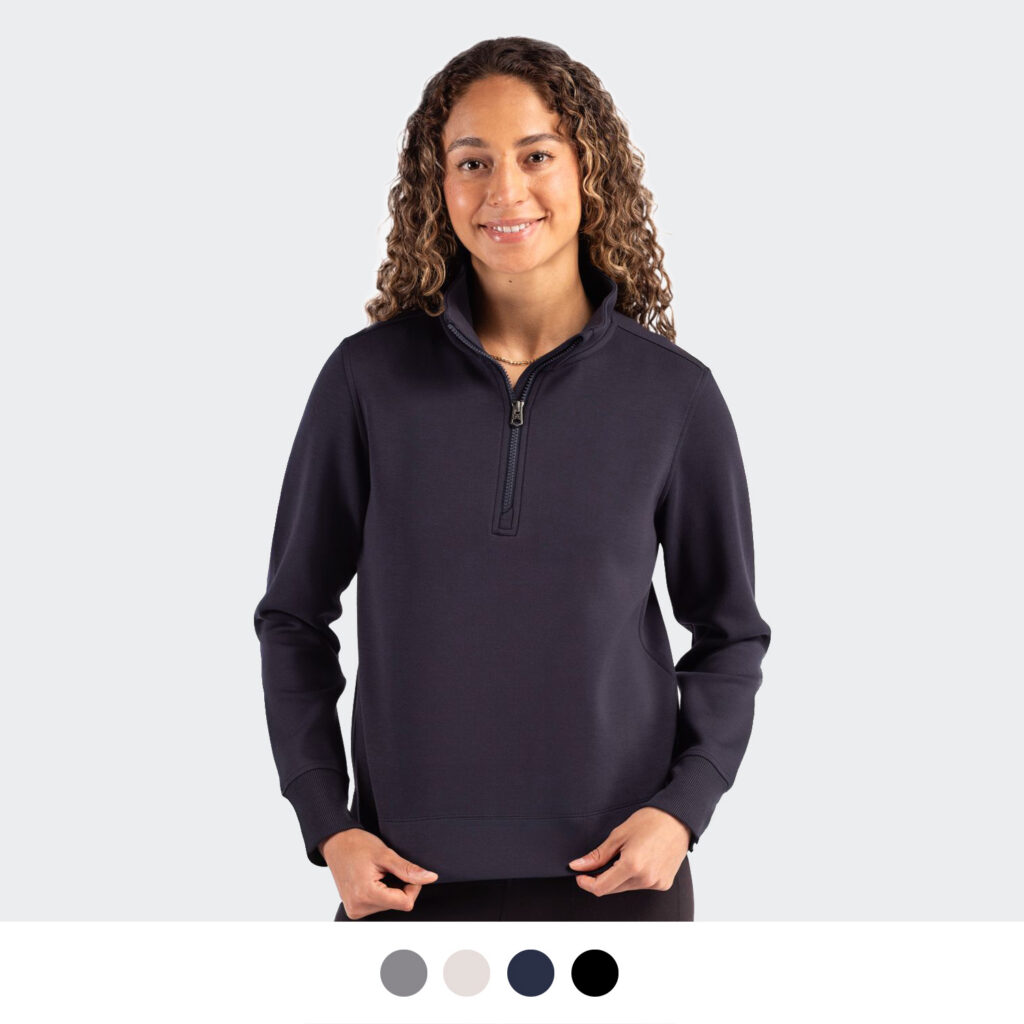 image of product Cutter & Buck Roam Womens Half Zip Jacket Main