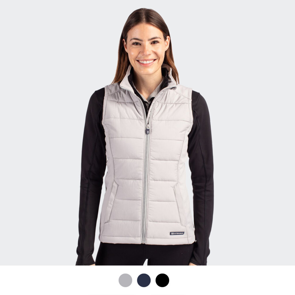 image of product Cutter & Buck Evoke Womens Hybrid Vest Main